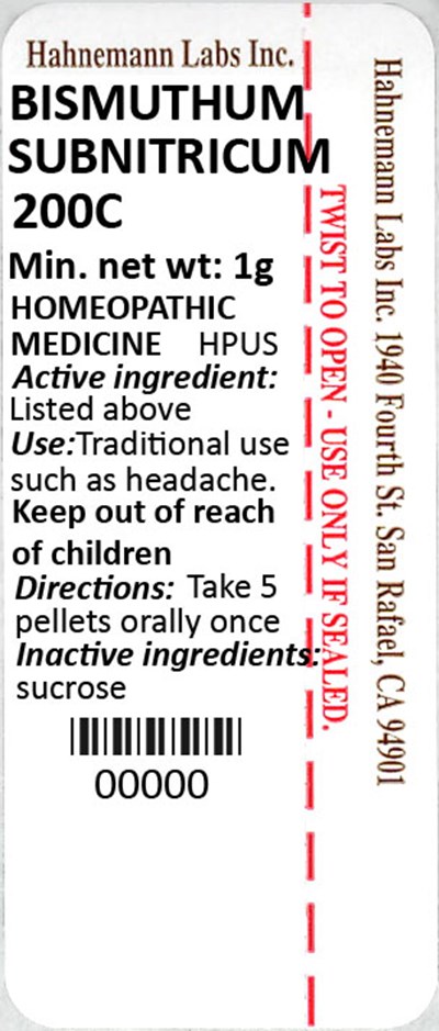 Bismuthum Subnitricum 200c 1g (Bismuthum Subnitricum 200c 1g)